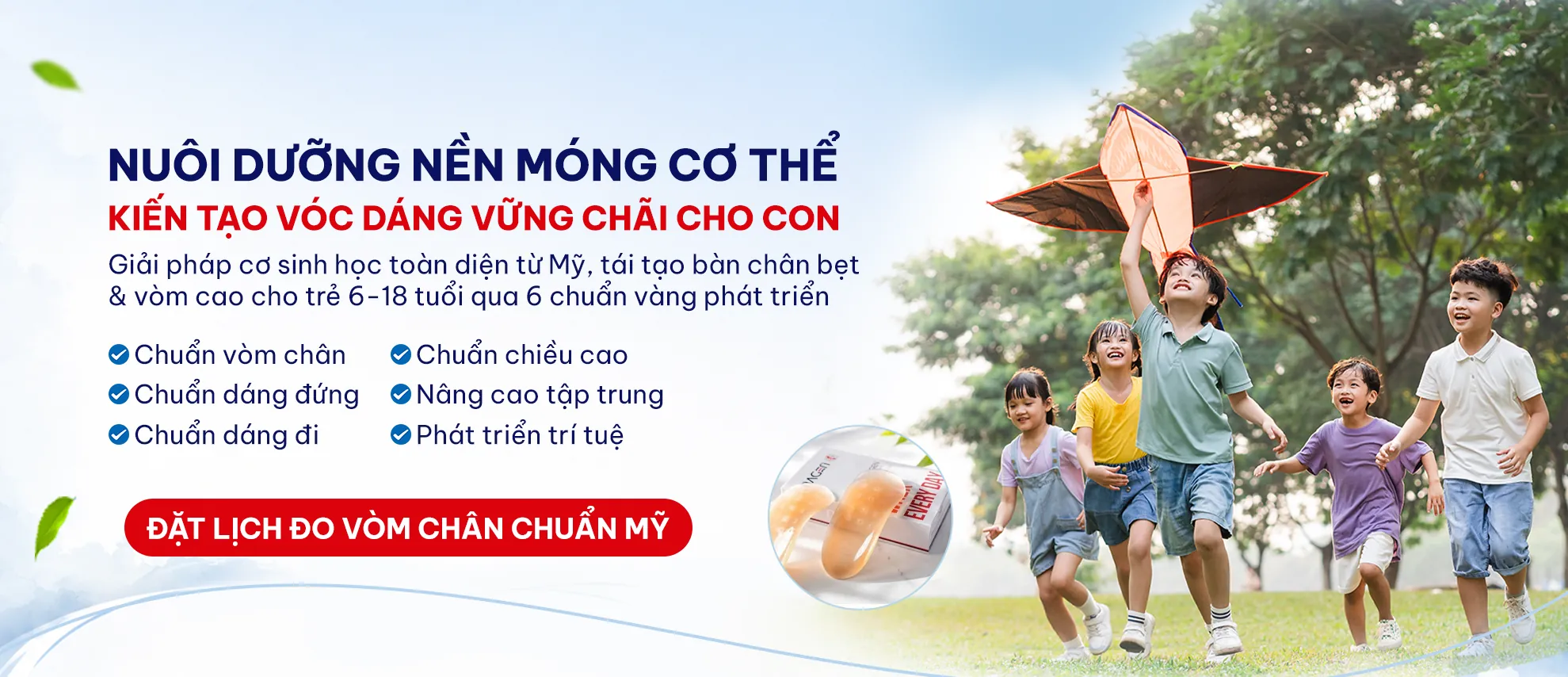 NAGEN nuôi dưỡng nền móng cơ thể, kiến tạo vóc dáng cho con